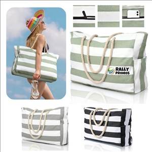 Large Capacity Beach Zipper Storage Tote Bag